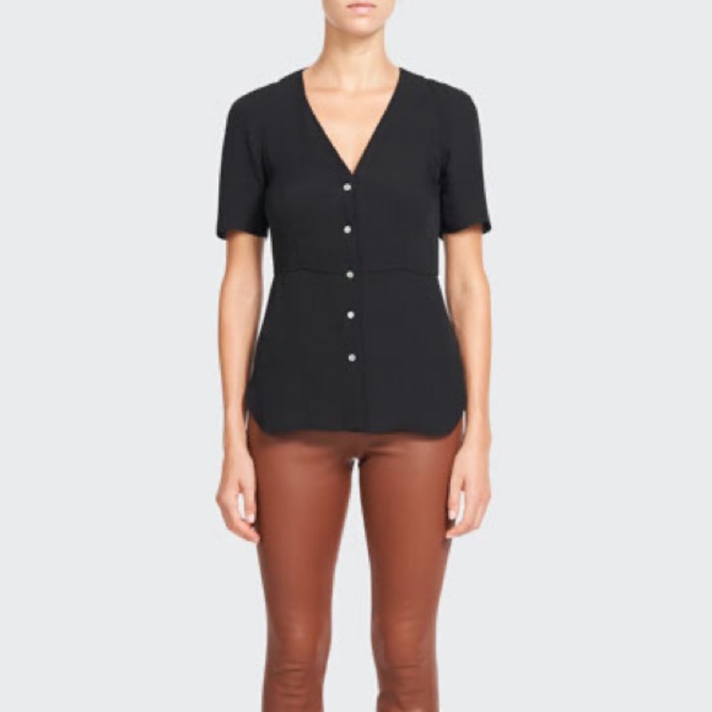 NWT Theory Vest Shirt in Silk